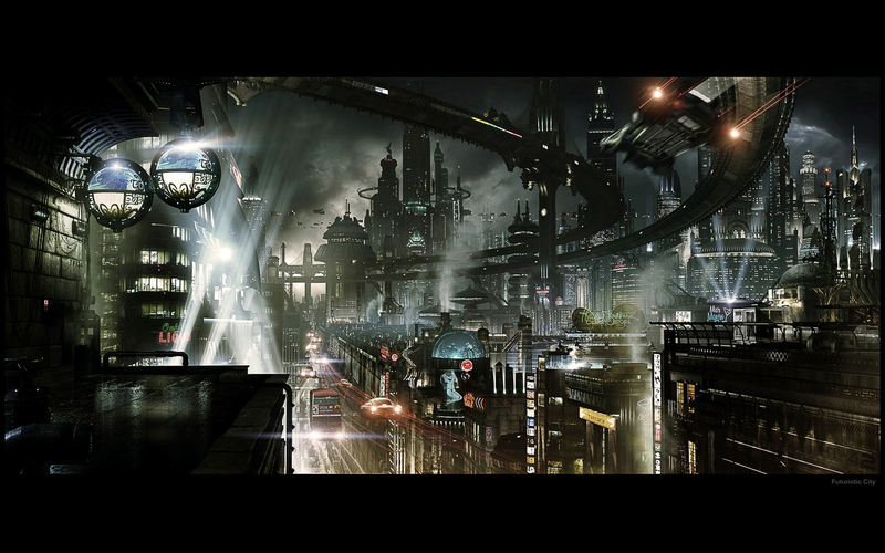 Illustration for article titled These Futuristic City Wallpapers Will Take Your Breath Away
